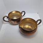 Vintage Oneida Ltd Silverplate 2 Handled Fluted Sugar Bowl   Creamer Set Fluted 
