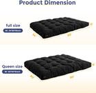 6  Futon Mattress Full Size  Tufted Futons Sofa Couch Bed With Twisted Rope Desi