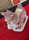 Vintage Le Smith Scottie Terrier Dog Figurine Clear Glass