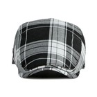Adjustable Plaid Newsboy Hats Ivy Flat Cap Gatsby Cabbie Driving Hat For Men    