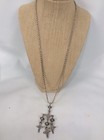 Beautiful Vtg Taxco Mexico Jte Sterling Silver 925 Yalalag Cross Pendant