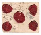 1908 Riga Latvia Registered Wax Seal Cover To Berlin Germany