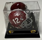 New Csp Deluxe Acrylic Mini Football Helmet Display Case Holder W mirror Ad02