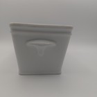 Apilco Porcelain Loaf Pan Mold White Rectangle Handle Baking Dish France 12x4 5 