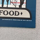 1984 Vintage Rare Natural Light Beer Poster J  Wellington Wimpy 27 5x19 5