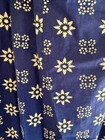 Vintage 1970s Cottagecore Sun Dress Sleeveless Classic Retro Snowflake Pattern