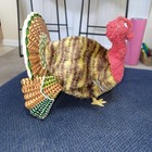 Vintage Alps Tin Litho Toy Wind Up Bird Turkey Japan No Box Works
