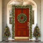 Wreath Hanger christmas Decorations Adjustable Wreath Hanger For Front Door