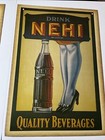 Nehi Beverages Advertising Sign Soda 1920-1930s Antique Vintage Gas Oil  R1