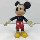 Vtg Disney Vintage Mickey Mouse 6 5  Movable Adjustable Figurine