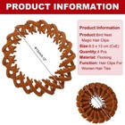 Bird Nest Magic Hair Clip  Hairs Maker Ponytail Holder  4 Pack  Caramel 