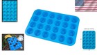 High-temperature Silicone Muffin Pan - 24 Generous Cups For Baking Variety