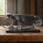 Vintage Leather Bike Saddle Retro And Design Vintage Two-wheeler Saddle Shock