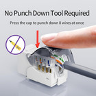 Cat6 Keystone Jack Toolless 25-pack  Slim Profile Rj45