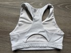 Athleta Girl White Racerback Sports Bra Size L 12 Girls