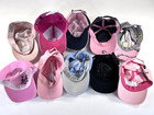 Mix Of Vtg Strapback Hat Cap Lot  10  Womens Pink Sports Mlb Nfl John Deere Rare