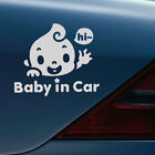Cute  baby In Car  Waving Baby On Board Safety Sign Cartoon Car Decal Sticker