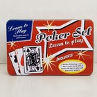 Learn To Play Poker Set Cards Dice Instruction Book In Metal Tin By Thunder Bay