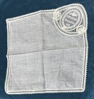Euc Vintage Hanky Exposition 1958 Bruxelles Brussels White Lace Handkerchief 