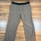 Prana Vaha Yoga Pants Mens Xl Grey Heather Hemp Blend Elastic Waist Lounge Pants