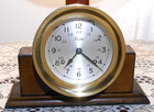 Chelsea boston Vintage Brass Ship   s Bell Strike Clock 24h military 4  Dial Nice 
