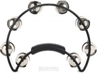 Rhythm Tech Tambourine - Black With Nickel Jingles