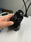 Cute Black Cocker Spaniel Dog Statue Figure Ceramic High Gloss Glaze
