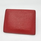 Prada Wallet Bifold Red Leather Unisex Made In Italy