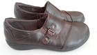 White Mt  Women Size 8 5  Loafers shoes Brown Faux Leather Slip On Low Wedge Nwt