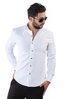 Men No Tag White Wing Tip Tuxedo Dress Shirt Slim Fit Bow Cufflinks Studs Azar