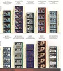 Canada Stamps Scott  1615  1616  Motion Pictures  2 Panes W booklet Mnh Scv 10