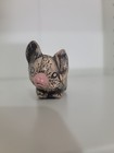 Vintage Handmade Miniature Pig Figurine 3  X 2 