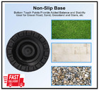 Cane Tips  6-pack   3 4 Inch Non-slip Rubber Replacement For Walking Stick Foldi