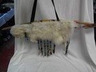 Navajo Made Genuine White Arctic Fox Fur Quiver 37  Bow   Arrows
