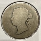 1892 50 Cents Canada Silver 50c Coin - Queen Victoria - Lowball Grade  f87 