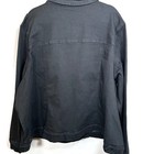 Belle Boho Kim Gravel Utility Jacket 4x Black Stretch Twill Military Shacket