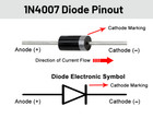 100 Pcs 1n4007 Diode 1a 1000v Rectifier Diode Do-41 Fast In4007   Us Ship Exp