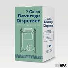 2 Gallon Glass Beverage Dispenser With Infuser  Stainless Steel Spigot