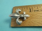 Estate Sterling Silver Fleur De Lis Brooch Pin Pendant 23mm X 19mm 2 0 Grams
