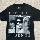 Hip Hop Legends Shirt Mens Sz S Black Tupac Eazy E Notorious Big Streetwear Rap