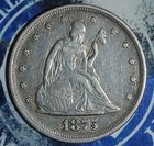 1875 P Twenty Cent Piece    y574