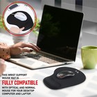 Ergonomic Mouse Pad With Wrist Rest Gel Support Black