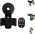 360   Rotating Phone Telescope Adapter - Digiscoping Mount With Wireless Shutter