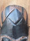 Vintage African Hand Carved Wooden Mask Kenya Tribal Wall Hanging Decor 12 