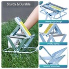 2 Pack Galvanized Steel Sawtooth Mole Scissor Traps  Reusable Mole Trap Catcher