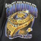 Vtg 2001 La Lakers Back To Back Nba Finals Champions T Shirt  large  Nos Kobe