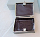 Monet Frango Mint Enamel Collectible Trinket Box    Vintage Marshall Field   s   nib