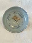 3 Ming Porcelain Plates With Raised Fish Designs 12 Cm Diameter 3 Cm Heights 