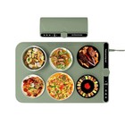 Electric Food Warming Mat  Adjustable Temp   Timer Portable Heated Tray