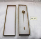 Vintage Victorian Ladies 5  Hatpin Gold Toned beautiful Decoration Design On Top
